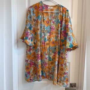 Floral Beach Coverup